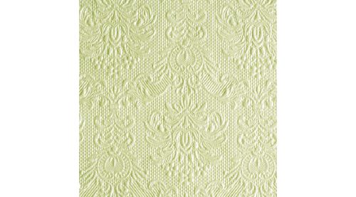 AMB.12506922 Elegance pearl green dombornyomott papírszalvéta 25x25cm,15db-os