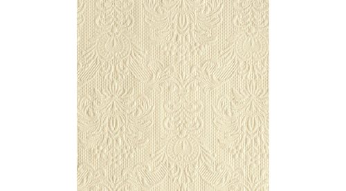 AMB.12504926 Elegance cream dombornyomott papírszalvéta 25x25cm,15db-os