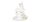 CLEEF.6PR3139 Nyuszi csészében pillangóval, műanyag dekorfigura, 12x12x15cm